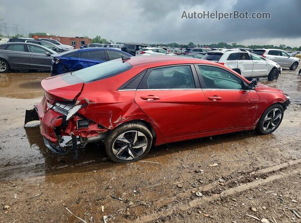 KMHLP4AG3MU154174 2021 HYUNDAI ELANTRA Red Հետևի աջ