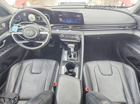 KMHLP4AG3MU154174 2021 HYUNDAI ELANTRA Red Առջևի վահանակի տեսք