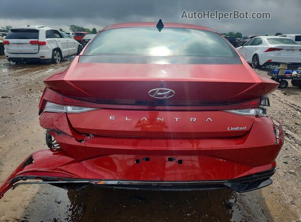 KMHLP4AG3MU154174 2021 HYUNDAI ELANTRA Red Հետևի տեսք