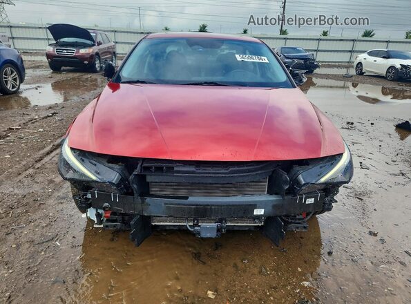 KMHLP4AG3MU154174 2021 HYUNDAI ELANTRA Red Դիմացի տեսք