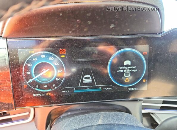 KMHLP4AG3PU377478 2023 HYUNDAI ELANTRA Black Widok zestawu wskaźników