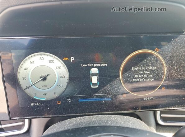 KMHLP4AG3PU514239 2023 HYUNDAI ELANTRA Gray Widok zestawu wskaźników