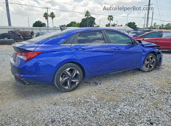 KMHLP4AG4PU480683 2023 HYUNDAI ELANTRA Синий Задняя правая четверть