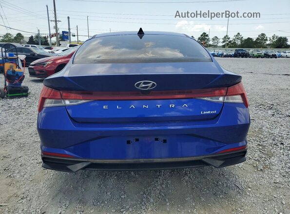 KMHLP4AG4PU480683 2023 HYUNDAI ELANTRA Синий Вид сзади