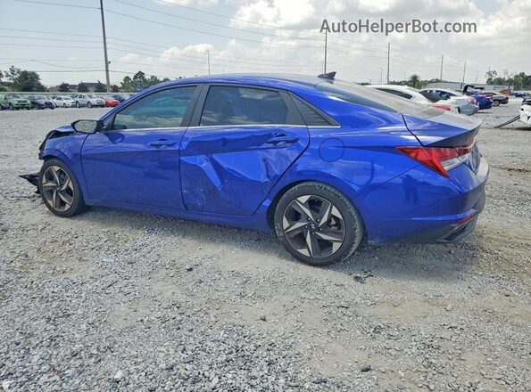 KMHLP4AG4PU480683 2023 HYUNDAI ELANTRA Синий Задняя левая четверть