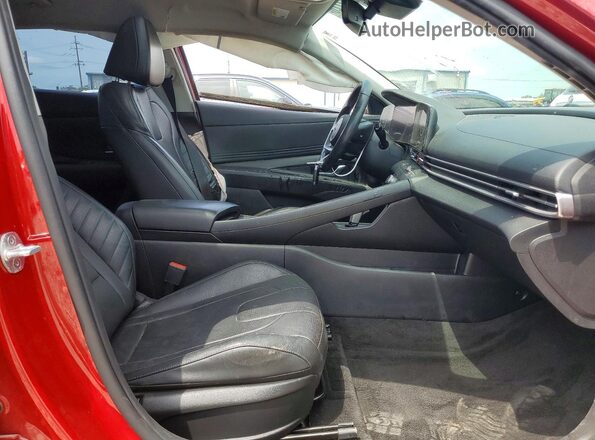 KMHLP4AG5NU339344 2022 HYUNDAI ELANTRA Red Вид салону спереду