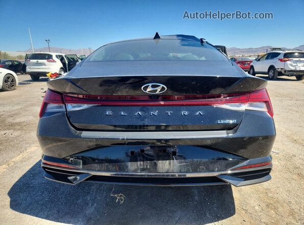 KMHLP4AG5PU377577 2023 HYUNDAI ELANTRA Черный Вид сзади