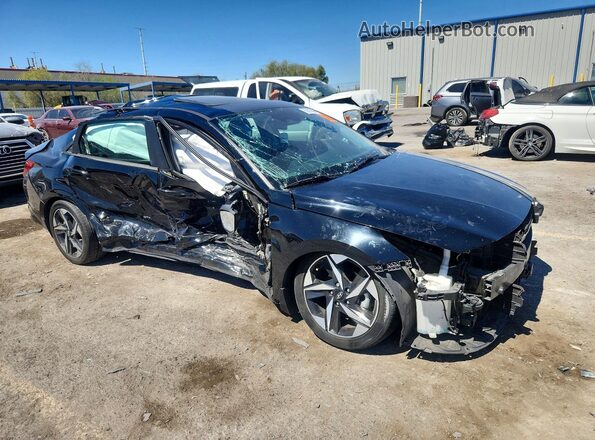 KMHLP4AG5PU377577 2023 HYUNDAI ELANTRA Черный Передняя правая четверть