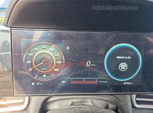 KMHLP4AG5PU506756 2023 HYUNDAI ELANTRA Black Instrument cluster view
