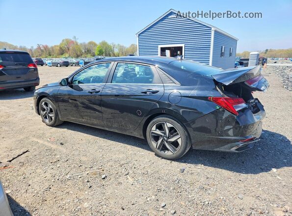 KMHLP4AG6PU383906 2023 HYUNDAI ELANTRA Черный Задняя левая четверть