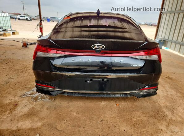 KMHLP4AG7PU372168 2023 HYUNDAI ELANTRA Black Widok z tyłu