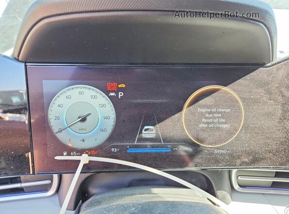 KMHLP4AG7PU372168 2023 HYUNDAI ELANTRA Black Widok zestawu wskaźników