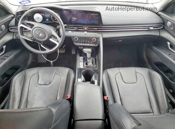 KMHLP4AG8PU589986 2023 HYUNDAI ELANTRA Black წინა პანელის ხედი