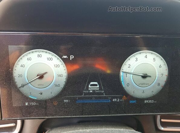 KMHLP4AGXMU198740 2021 HYUNDAI ELANTRA Silver Widok zestawu wskaźników