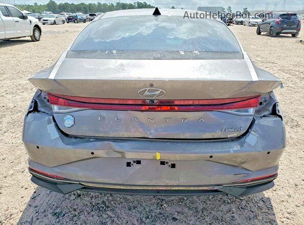 KMHLP4AGXMU198740 2021 HYUNDAI ELANTRA Silver Widok z tyłu