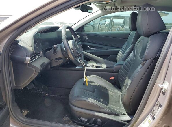 KMHLP4AGXMU198740 2021 HYUNDAI ELANTRA Silver Widok wnętrza z przodu