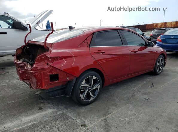 KMHLP4AGXPU593196 2023 HYUNDAI ELANTRA Бордовый Задняя правая четверть