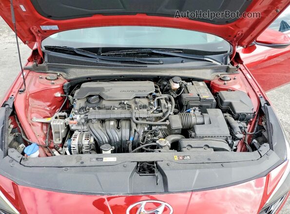 KMHLP4AGXPU593196 2023 HYUNDAI ELANTRA Бордовый Вид задней части салона