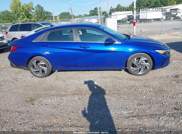 KMHLP4DG0SU869860 2025 HYUNDAI ELANTRA Blue Սալոնի հետևի տեսք