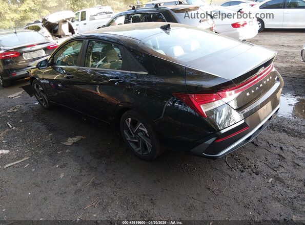 KMHLP4DG2SU052504 2025 HYUNDAI ELANTRA Black Հետևի ձախ