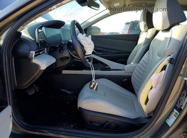 KMHLP4DG2SU910148 2025 HYUNDAI ELANTRA Серый Вид салона спереди
