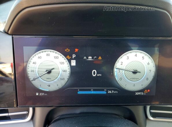 KMHLP4DG2SU910148 2025 HYUNDAI ELANTRA Серый Вид щитка приборов