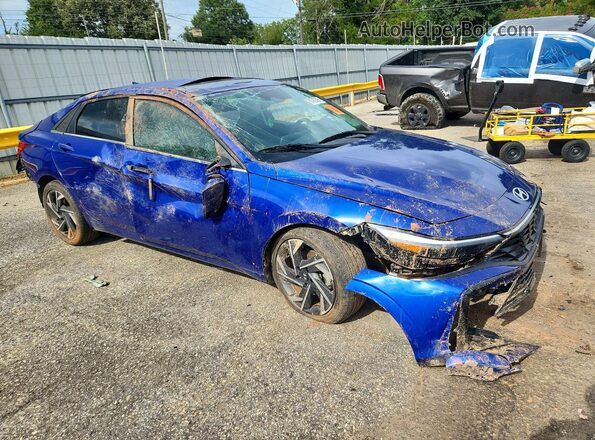 KMHLP4DG3RU635920 2024 HYUNDAI ELANTRA Синий Передняя правая четверть