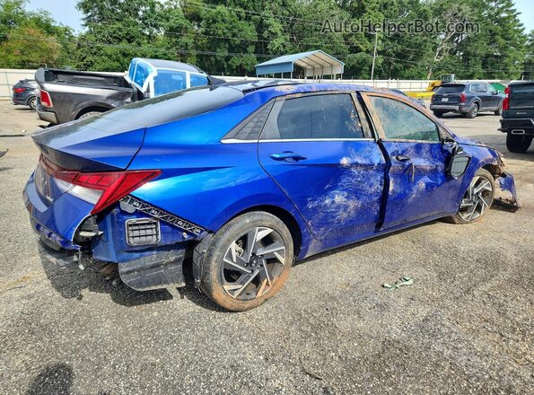 KMHLP4DG3RU635920 2024 HYUNDAI ELANTRA Синий Задняя правая четверть