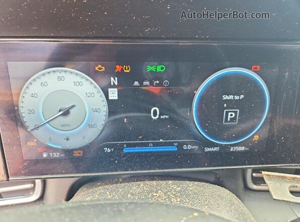 KMHLP4DG3RU635920 2024 HYUNDAI ELANTRA Синий Вид щитка приборов