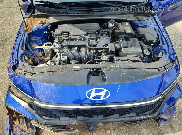 KMHLP4DG3RU635920 2024 HYUNDAI ELANTRA Синий Вид задней части салона