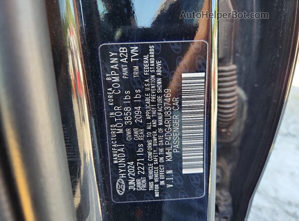 KMHLP4DG4RU837469 2024 HYUNDAI ELANTRA Black Vista del compartimento del motor