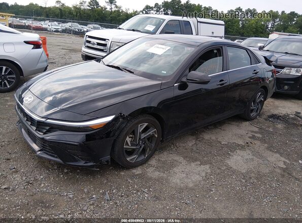 KMHLP4DG4SU015289 2025 HYUNDAI ELANTRA Черный Передняя левая четверть
