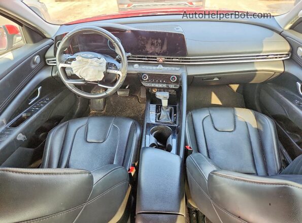 KMHLP4DG6RU686506 2024 HYUNDAI ELANTRA Maroon Widok deski rozdzielczej
