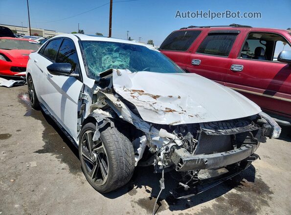 KMHLR4AF0NU244093 2022 HYUNDAI ELANTRA White წინა მარჯვენა