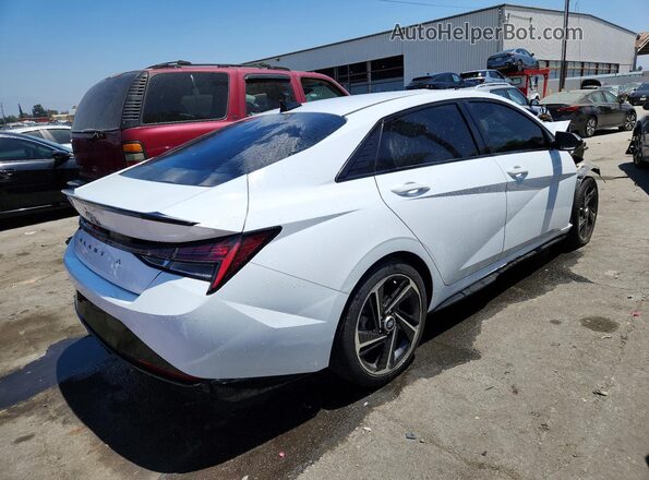 KMHLR4AF0NU244093 2022 HYUNDAI ELANTRA White უკანა მარჯვენა