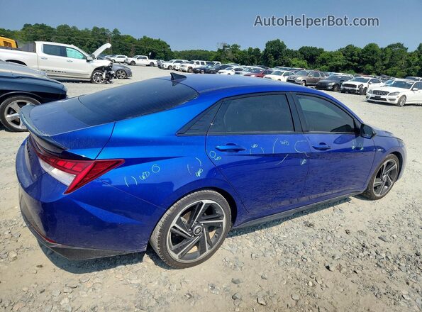 KMHLR4AF0PU569197 2023 HYUNDAI ELANTRA Blue Задня права чверть