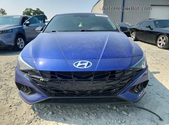 KMHLR4AF0PU569197 2023 HYUNDAI ELANTRA Blue Вид спереду