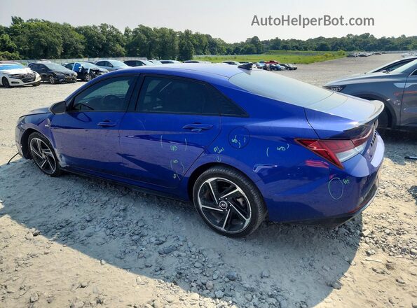 KMHLR4AF0PU569197 2023 HYUNDAI ELANTRA Blue Задня ліва чверть