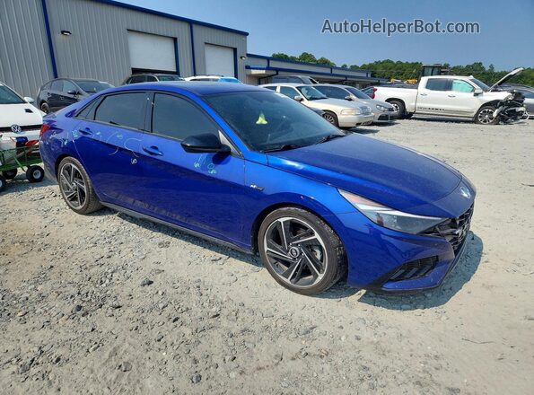 KMHLR4AF0PU569197 2023 HYUNDAI ELANTRA Blue Передня права чверть