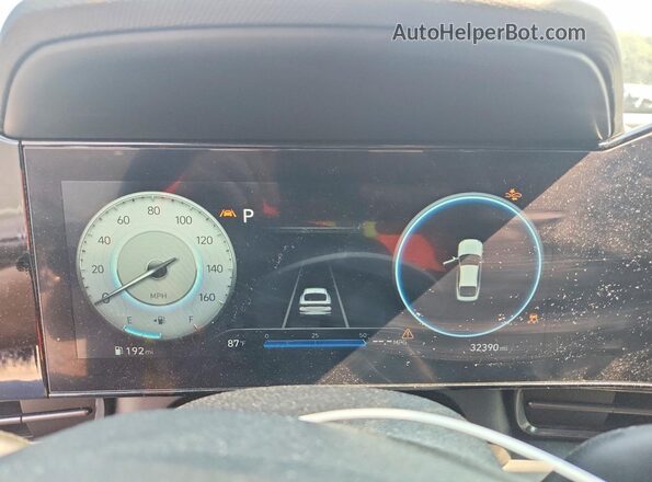 KMHLR4AF0PU569197 2023 HYUNDAI ELANTRA Blue Вид щитка приладів