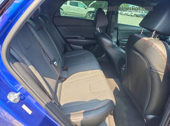 KMHLR4AF0PU569197 2023 HYUNDAI ELANTRA Blue Вид задніх сидінь