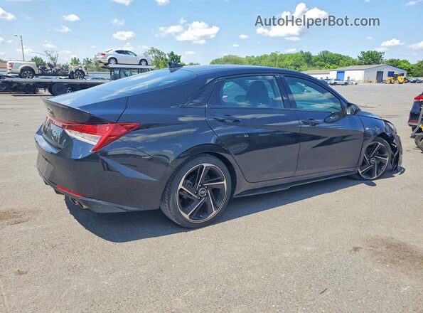 KMHLR4AF1PU378873 2023 HYUNDAI ELANTRA Black Задня права чверть