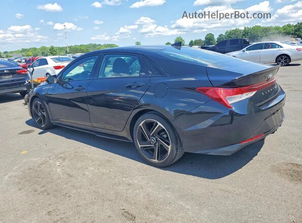 KMHLR4AF1PU378873 2023 HYUNDAI ELANTRA Black Задня ліва чверть