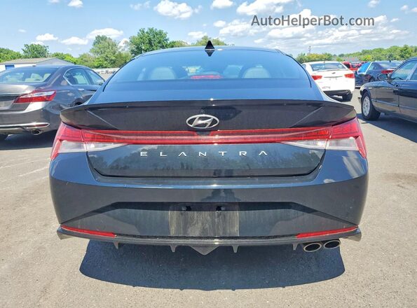 KMHLR4AF1PU378873 2023 HYUNDAI ELANTRA Black Вид ззаду