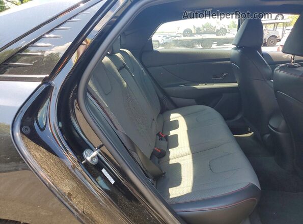 KMHLR4AF1PU378873 2023 HYUNDAI ELANTRA Black Вид задніх сидінь