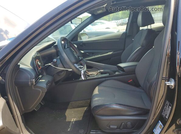 KMHLR4AF1PU378873 2023 HYUNDAI ELANTRA Black Вид салону спереду