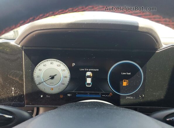 KMHLR4AF1PU378873 2023 HYUNDAI ELANTRA Black Вид щитка приладів