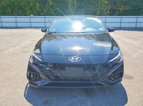 KMHLR4AF1PU378873 2023 HYUNDAI ELANTRA Black Вид спереду