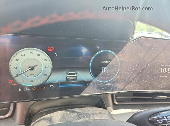 KMHLR4AF1PU567720 2023 HYUNDAI ELANTRA Black ხელსაწყოთა პანელის ხედი