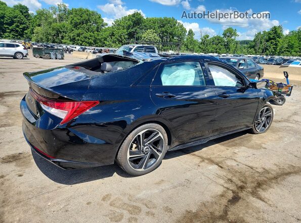KMHLR4AF1PU567720 2023 HYUNDAI ELANTRA Black უკანა მარჯვენა